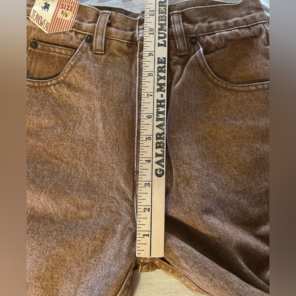 Vintage Silver Rider Denim Jeans Brown Wash New With Tags Size 5/6 - Picture 8 of 10